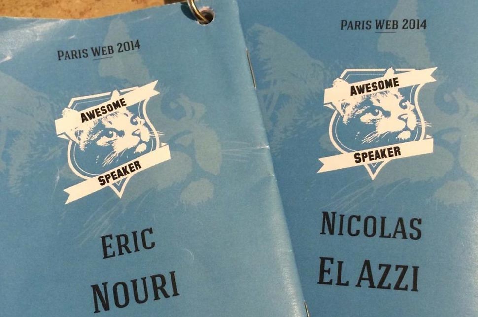 deux experts de la team d'axance nicolas el azzi et eric nouri etaient speakers lors de la conference paris web
